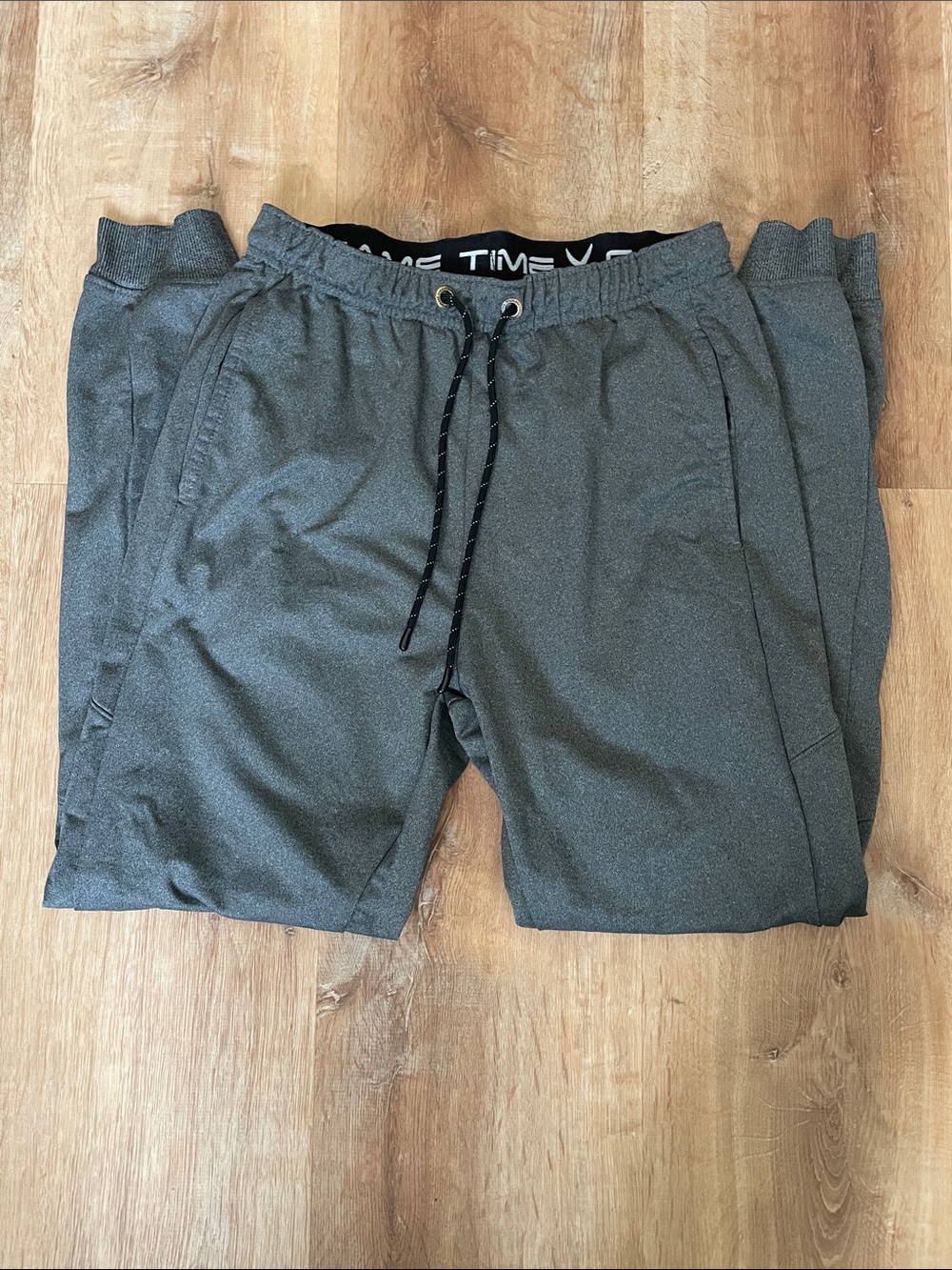 Game Time Men's Gray Drawstring Jogger Shorts